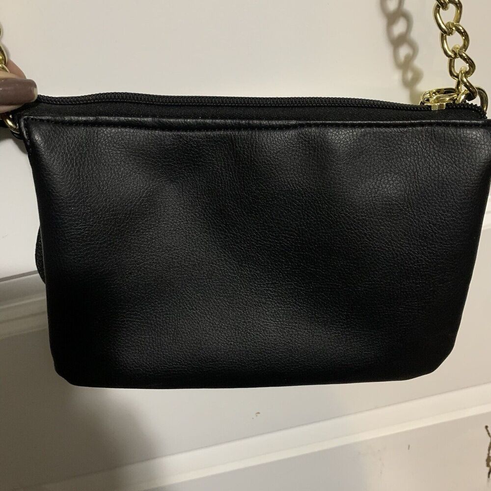 Artsy Cute! BETSEY JOHNSON ~ LUV BETSEY DOG FACE CROSSBODY HANDBAG WITH GLITTER - Picture 8 of 9